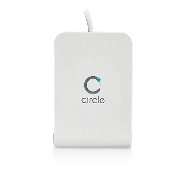 AB Circle Conector USB tipo A con ranura SAM (estándar), 0 g, Lectores de tarjetas inteligentes