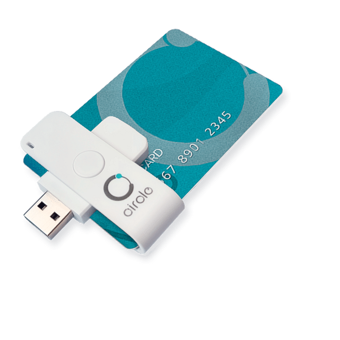 AB Circle Conector USB tipo A (estándar), 10.8 g, Lectores de tarjetas inteligentes