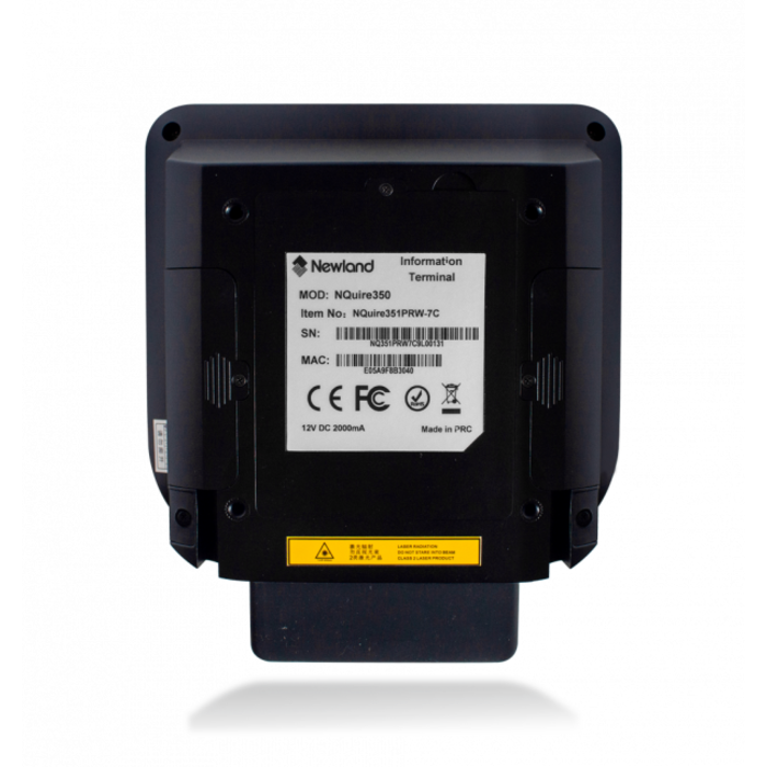 Newland NLS-NQUIRE351PRW-7C Newland NQuire 350, Power over Ethernet, NFC, 2D, Projected Capacitive, USB, BT, Ethernet, WLAN, Android