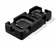 Newland La carga de 2 ranuras para WD2 incluye un cable USB-C (se pueden conectar hasta 5 bases para crear una solución de base múltiple)