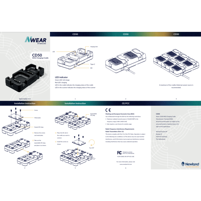 Newland Newland Ladestation, 200 g, USB-C