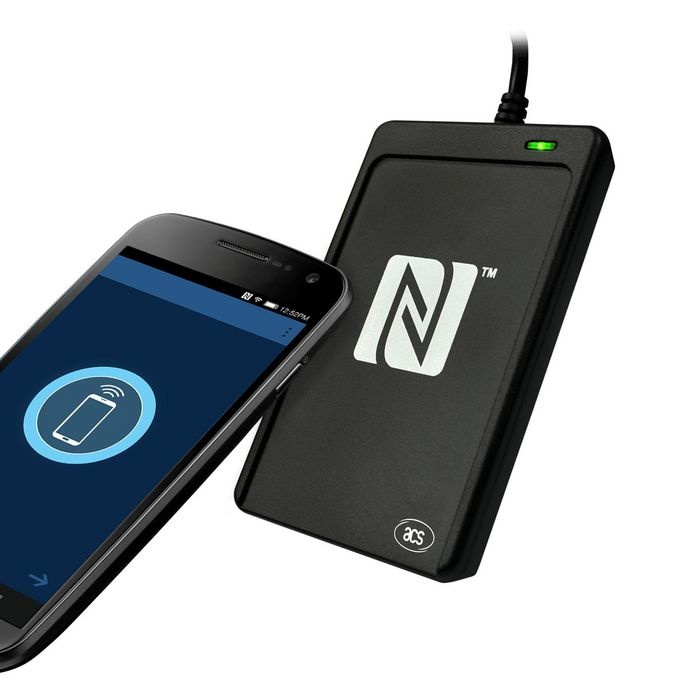ACS ACS ACR1252U-M1 lector NFC USB III Type-A, Lector de tarjetas ACS ACR1252U-M1 USB Negro