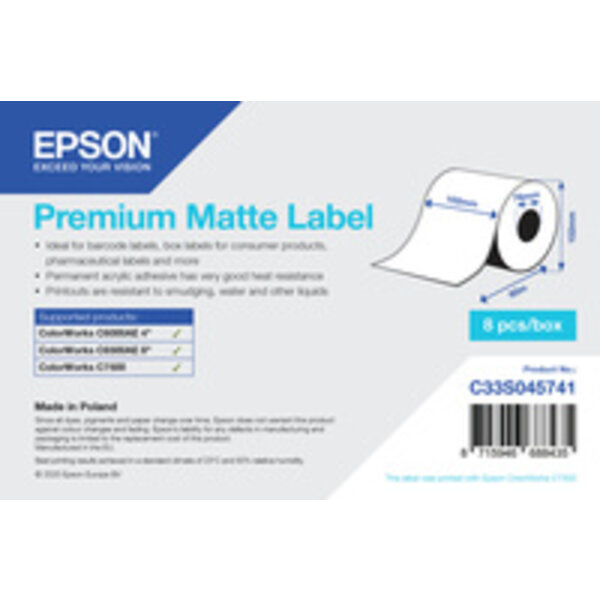 EPSON Epson labelrol, normaal papier, 102mm | C33S045741