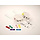 Zebra Clip Closure Kit, yellow, 275 pieces