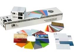 Zebra Zebra Plastikkarten, 100 Stück, 30 mil