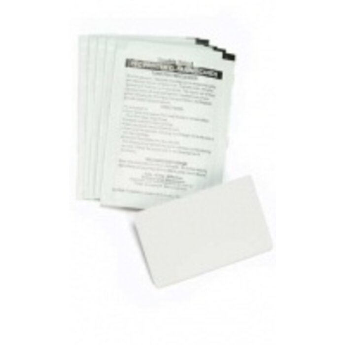 Zebra Zebra cleaning cards, Cleaning cards for P2xx/3xx/4xx/520 printers. PAck of, 100 stuks