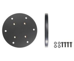 BRODIT Brodit mounting plate, round, 100 mm