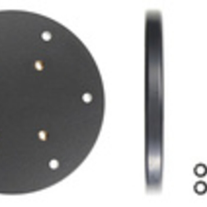 BRODIT Brodit mounting plate, round, 100 mm | 215522