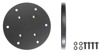 BRODIT Placa de montaje Brodit, redonda, 100 mm, Placa de montaje Brodit redonda de 100 mm para pedestal