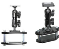 BRODIT 215980 Brodit Sockelhalterung für Gabelstapler, L: 140 mm, B: 97 mm