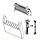 Pelador Zebra, kit, Conjunto de pelado, kit, compatible con: ZT411, El kit de pelado Zebra