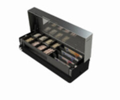 APG »CashPlus« Flip Lid 460, kabel, zwart | 460MOD03-0763
