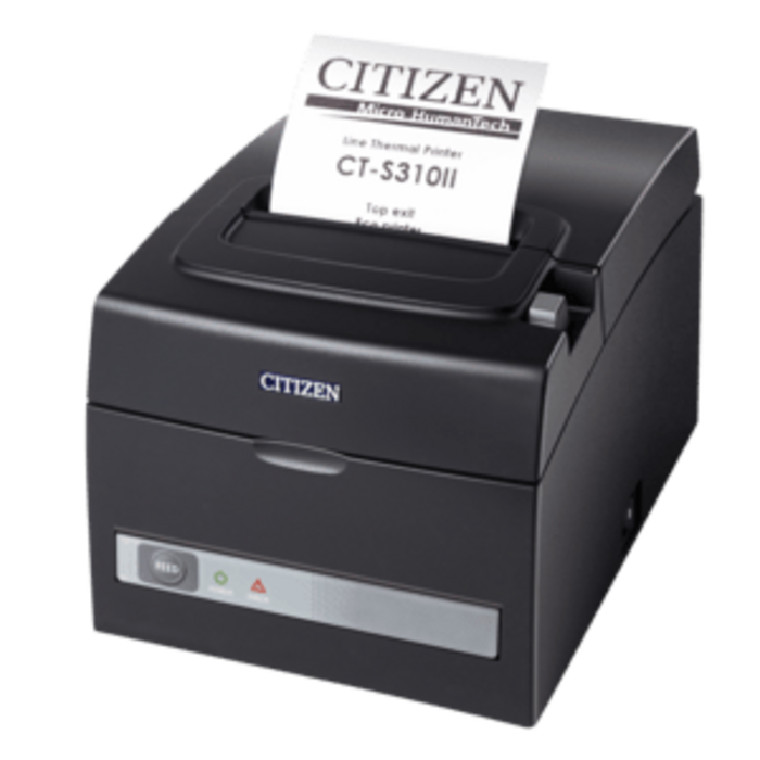 CITIZEN Citizen CT-S310II LAN, doble IF, 8 puntos/mm (203 ppp), cortador, negro | CTS310IIXEEBX