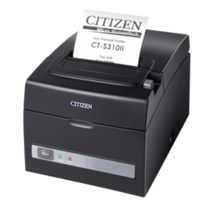 CITIZEN CTS310IIEBK Citizen CT-S310II, Dual-IF, 8 punti /mm (203dpi), Cutter, nero