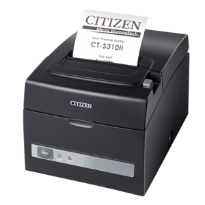 CITIZEN CITIZEN CTS310IIEBK imprimante de reçus pour l'impression de reçus, avec USB, RS-232 et 203 dpi