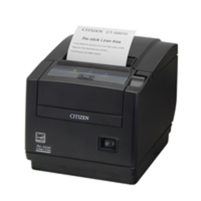 CITIZEN Citizen CT-S601IIR, 8 punti /mm (203dpi), Cutter, linerless, nero, 82,5 mm