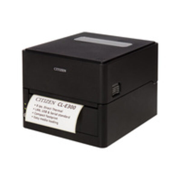 CITIZEN Citizen CL-E300 for labels, 8 dots/mm (203 dpi), cutter, USB, RS232, Ethernet, zwart | CLE300XEBXCX