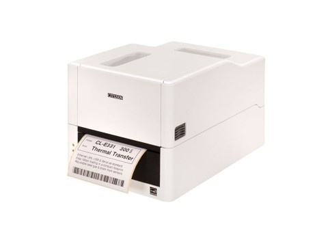 CITIZEN Citizen CL-E331, 12 pts/mm (300 dpi), ZPLII, Datamax, multi-IF (Ethernet), blanc, RS232