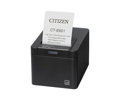 CITIZEN Citizen CT-E601, USB, USB Host, BT, 8 dots/mm (203 dpi), cutter, zwart | CTE601XTEBX