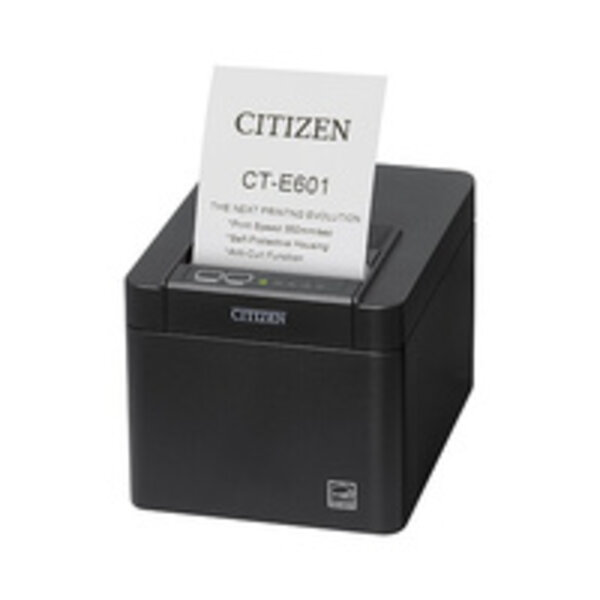 CITIZEN Citizen CT-E601, USB, USB Host, Lightning, 8 dots/mm (203 dpi), cutter, black | CTE601XAEBX