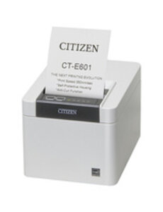 CITIZEN Citizen CT-E601, USB, USB Host, 8 dots/mm (203 dpi), cutter, white | CTE601XNEWX