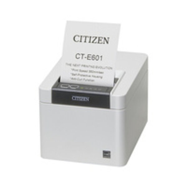 CITIZEN Citizen CT-E601, USB, USB Host, 8 dots/mm (203 dpi), cutter, white | CTE601XNEWX