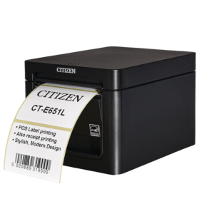 CITIZEN Citizen CT-E651L, 8 Punkte/mm (203dpi), Cutter, USB, schwarz, 80mm