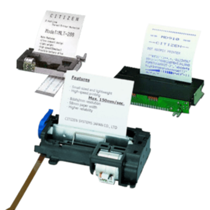 CITIZEN Citizen MLT Thermal Printer Mechanism, 58 mm, Werkt op 5V en weegt slechts 0, 05 kg