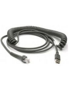 DATALOGIC Datalogic Scanning USB kabel, TypA, spiraal, 5m | 90A052066