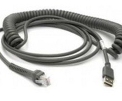 DATALOGIC Cable USB de escaneo Datalogic, tipo A, espiral, 5 m | 90A052066