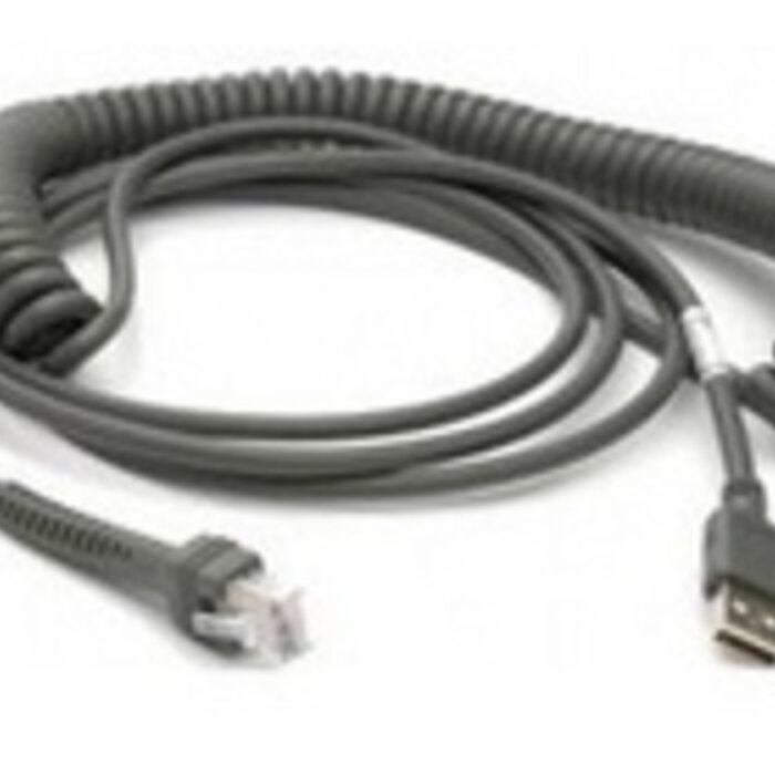 DATALOGIC Cable USB de escaneo Datalogic, tipo A, espiral, 5 m | 90A052066