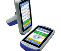 DATALOGIC 911350011 Joya Touch Plus, 2D, BT (BLE), WiFi, NFC, pistolet, bleu, gris, WEC 7