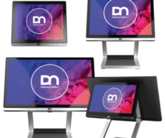 DIEBOLD NIXDORF Diebold Nixdorf D1000 Series, 38.1 cm (15''), Projected Capacitive, USB, USB-C, zwart | CRBAS-D1150-BPCT