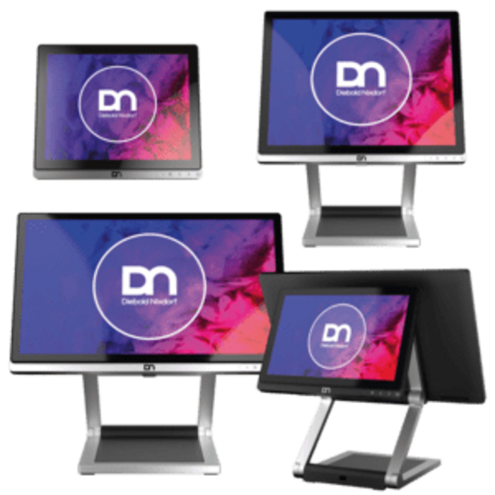 DIEBOLD NIXDORF CRBAS-D1156-B Diebold Nixdorf D1000 Serie, 39,6cm (15,6''), Projected Capacitive, Full HD, USB, USB-C, schwarz