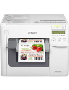 EPSON C31CD54012CD Epson ColorWorks C3500, Cutter, Disp., USB, Ethernet, NiceLabel, bianco