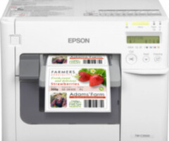 EPSON C31CD54012CD Epson ColorWorks C3500, massicot, écran, USB, Ethernet, NiceLabel, blanc