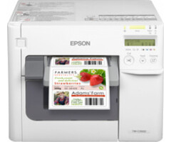 EPSON Epson ColorWorks C3500, massicot, écran, USB, Ethernet, NiceLabel, blanc