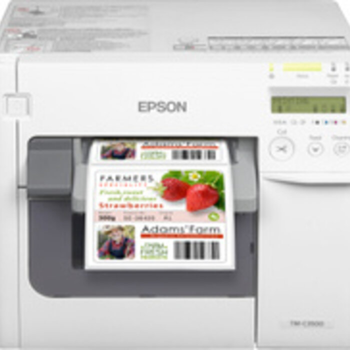 EPSON Epson ColorWorks C3500, cutter, disp., USB, Ethernet, NiceLabel, wit | C31CD54012CD