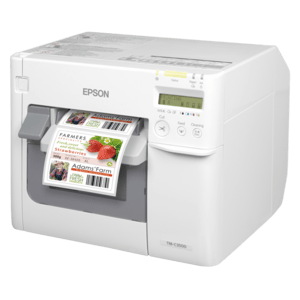 EPSON Epson ColorWorks C3500, massicot, écran, USB, Ethernet, NiceLabel, blanc, 112 mm