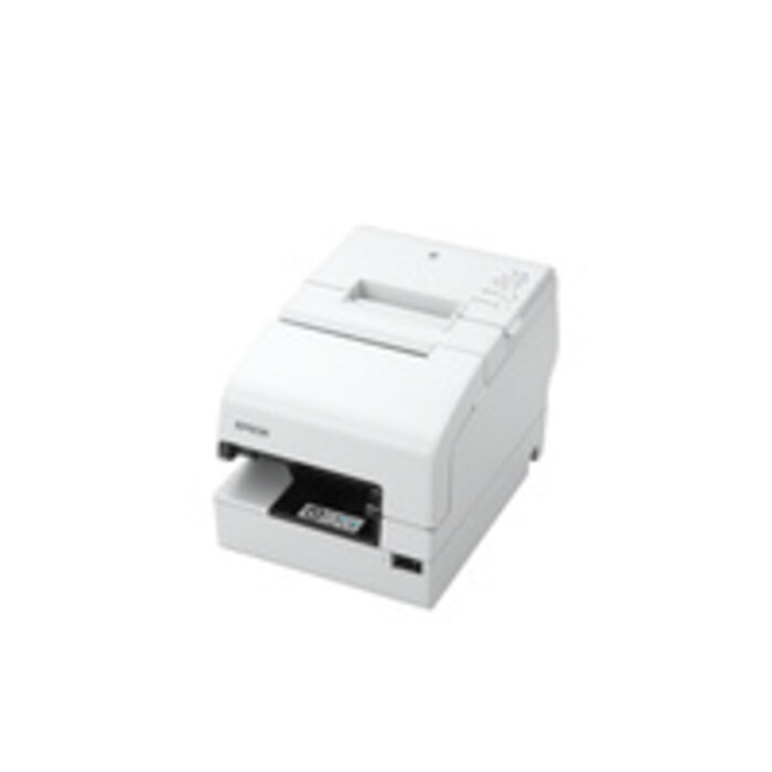 EPSON Epson TM-H6000V, USB, RS232, Ethernet, massicot, MICR, OPOS, ePOS, blanc, 80 mm
