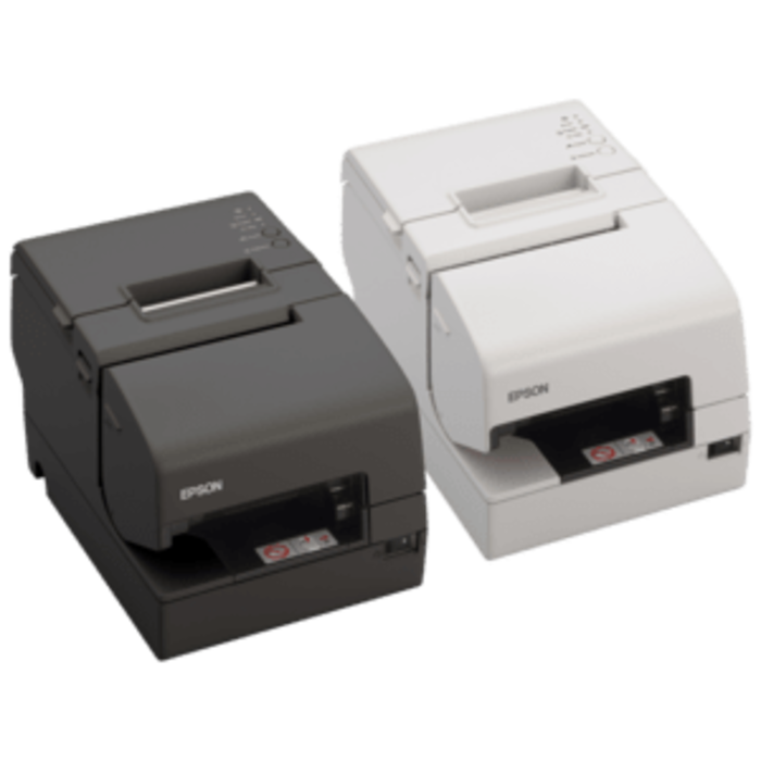 EPSON C31CG62213 Epson TM-H6000V, USB, RS232, Ethernet, Cutter, MICR, OPOS, ePOS, bianco