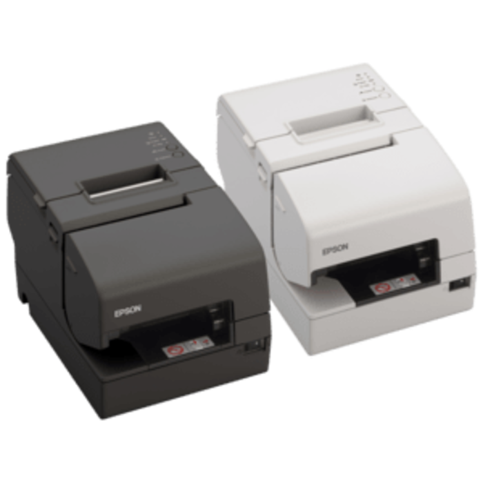 EPSON Epson TM-H6000V, USB, RS232, Ethernet, massicot, OPOS, ePOS, noir, 80 mm