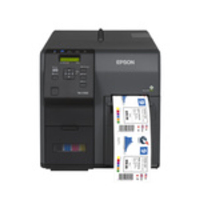 EPSON Epson ColorWorks C7500G, cutter, disp., USB, Ethernet, black | C31CD84312