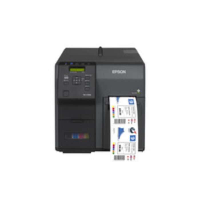 EPSON Epson ColorWorks C7500G, massicot, écran, USB, Ethernet, noir, 112 mm