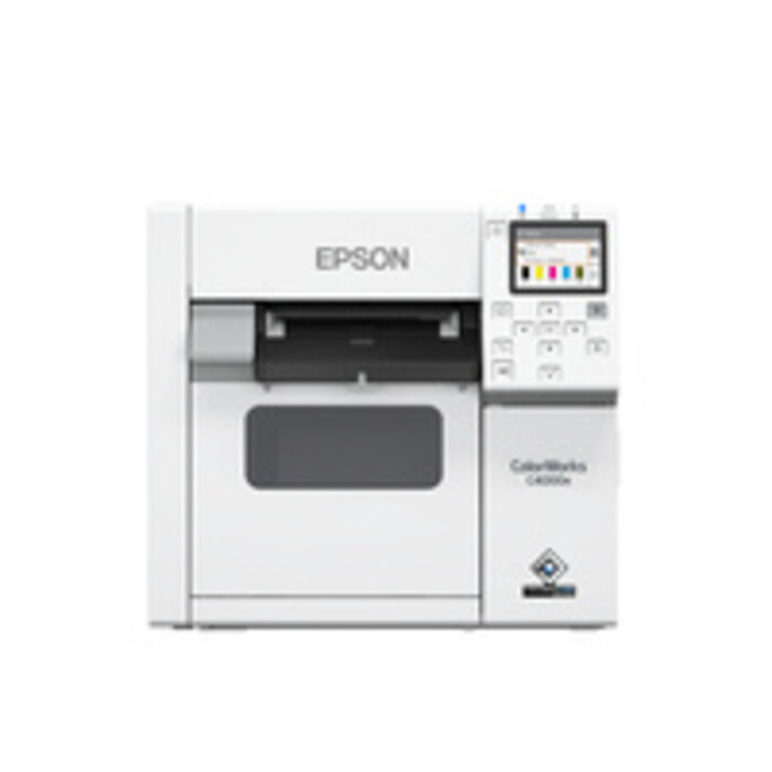 EPSON Epson ColorWorks C4000, Gloss Black Ink, massicot, ZPLII, USB, Ethernet, 112 mm
