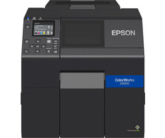 EPSON C31CH76102MK Epson ColorWorks CW-C6000Ae (mk), Cutter, Disp., USB, Ethernet, schwarz