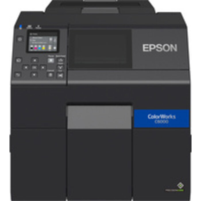 EPSON Epson ColorWorks CW-C6000Ae (mk), massicot, écran, USB, Ethernet, noir, 112 mm