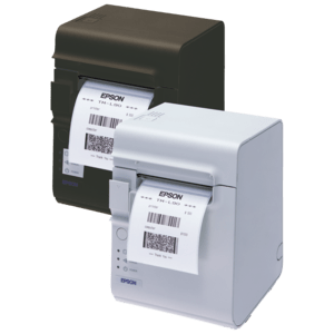 EPSON Epson TM-L90LF, 8 Punkte/mm (203dpi), linerless, USB, RS232, schwarz, 80mm
