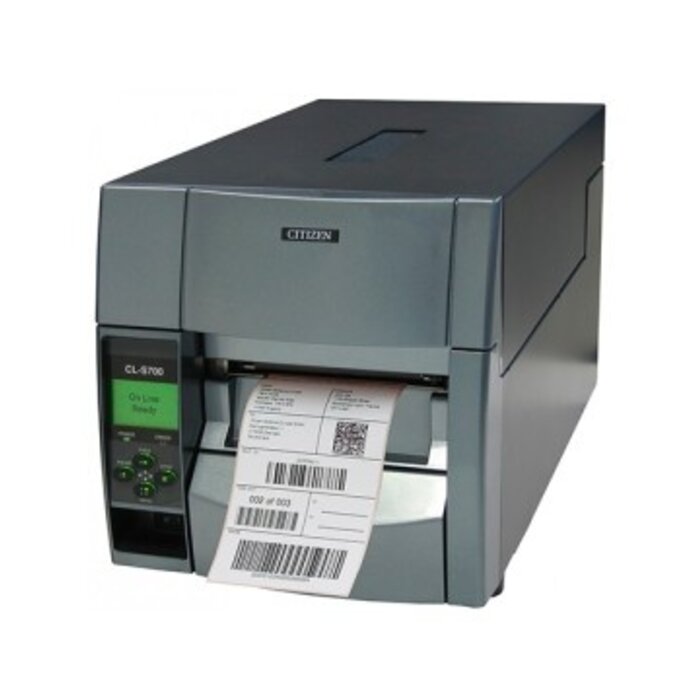 CITIZEN CLS703IICEXXX Citizen CL-S703II, 12 pts/mm (300 dpi), CR, EPL, ZPLII, Datamax, multi-IF (Ethernet)