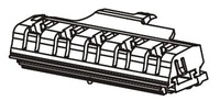 Zebra Zebra printkop, 8 dots/mm (203dpi), resolutie 8 dots/mm (203dpi), reserveonderdeel voor Zebra labelprinter GX/GK420t